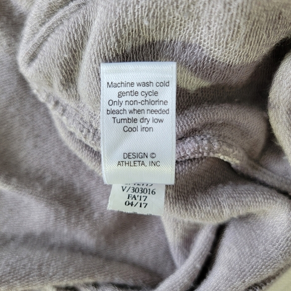 Athleta Gray Open Waterfall Long Sweater Pockets Magnetic Close Soft Cozy Size S - Picture 10 of 10